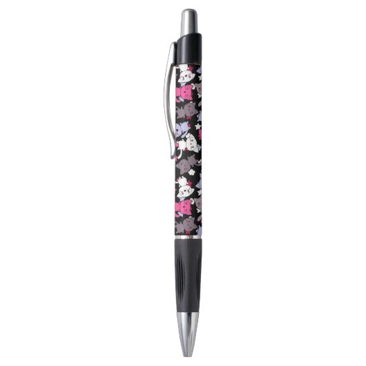 patroon met schattige kawaii - doodle katten 3 pen (Top (Verticaal))