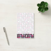 patroon met schattige kawaii - doodle katten 3 post-it® notes (Kantoor)