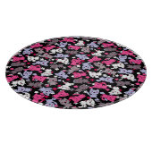 patroon met schattige kawaii - doodle katten 3 snijplank (Hoek)