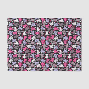 patroon met schattige kawaii - doodle katten 3 tissuepapier