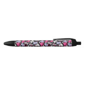 patroon met schattige kawaii - doodle katten 3 zwarte inkt pen (Bovenkant)
