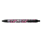 patroon met schattige kawaii - doodle katten 3 zwarte inkt pen (Achterkant)