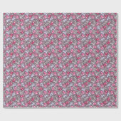 patroon met schattige kawaii doodle katten cadeaupapier (Vlak)