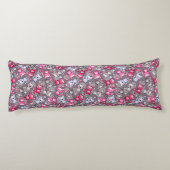 patroon met schattige kawaii doodle katten lichaamskussen (Achterkant)