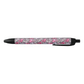 patroon met schattige kawaii doodle katten zwarte inkt pen (Bodem)