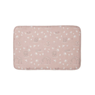 patroon met schattige oerwouden van baby badmat