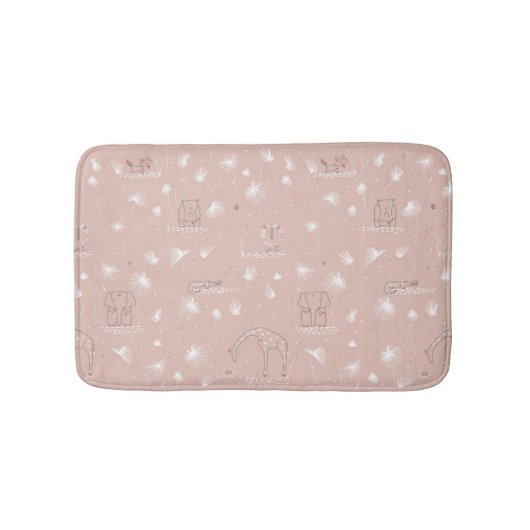 patroon met schattige oerwouden van baby badmat (Voorkant)