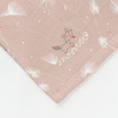 patroon met schattige oerwouden van baby fleece deken (Hoek)