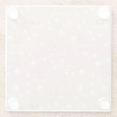 patroon met schattige oerwouden van baby glazen onderzetter (Achterkant)