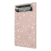 patroon met schattige oerwouden van baby mini klembord (Angled2)