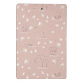 patroon met schattige oerwouden van baby mini klembord (Achterkant)