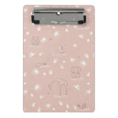 patroon met schattige oerwouden van baby mini klembord (Voorkant)