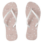 patroon met schattige oerwouden van baby teenslippers (Voetbed)