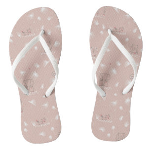 patroon met schattige oerwouden van baby teenslippers