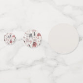 patroon met schattige olifanten en reuzengiraffes confetti (Achterkanten)