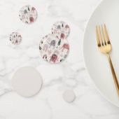 patroon met schattige olifanten en reuzengiraffes confetti (Groep)