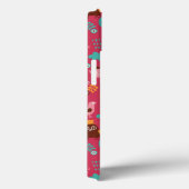 Patroon met schattige vogels en katten Case-Mate iPhone case (Achterkant / Rechts)