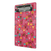 Patroon met schattige vogels en katten mini klembord (Angled2)