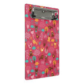 Patroon met schattige vogels en katten mini klembord (Schuin)