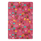 Patroon met schattige vogels en katten mini klembord (Achterkant)