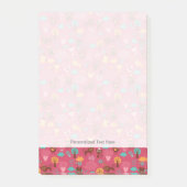 Patroon met schattige vogels en katten post-it® notes (Voorkant)