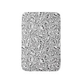 Patroon met schedels badmat (Voorkant Verticaal)