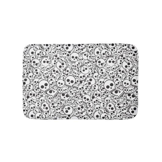 Patroon met schedels badmat (Voorkant)