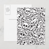 Patroon met schedels briefkaart (Voorkant / Achterkant)