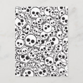 Patroon met schedels briefkaart (Voorkant)