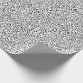 Patroon met schedels cadeaupapier (Hoek)