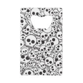 Patroon met schedels creditkaart flessenopener (Achterkant)
