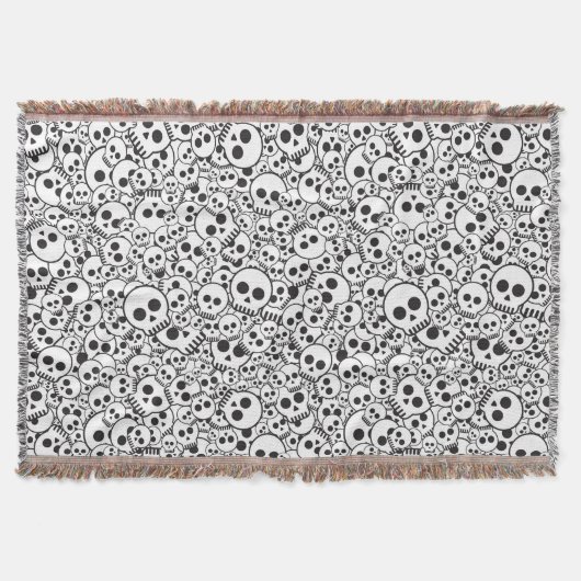 Patroon met schedels deken (Voorkant)