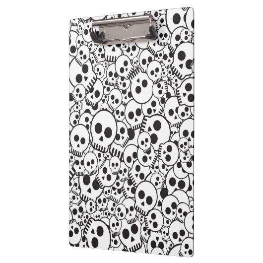 Patroon met schedels klembord (Links)