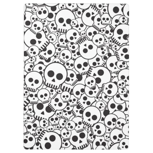 Patroon met schedels klembord (Achterkant)