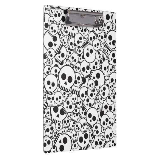Patroon met schedels klembord (Rechts)
