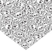 Patroon met schedels korte tafelloper (Hoek)