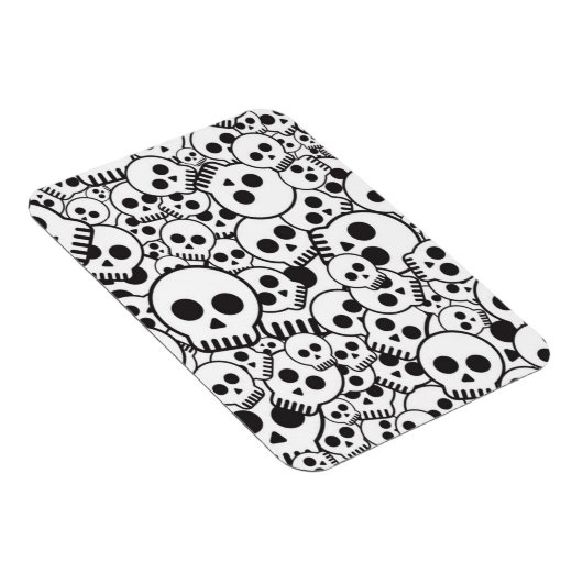 Patroon met schedels magneet (Rechterzijde)