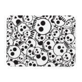 Patroon met schedels magneet (Horizontaal)