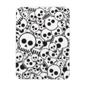 Patroon met schedels magneet (Verticaal)