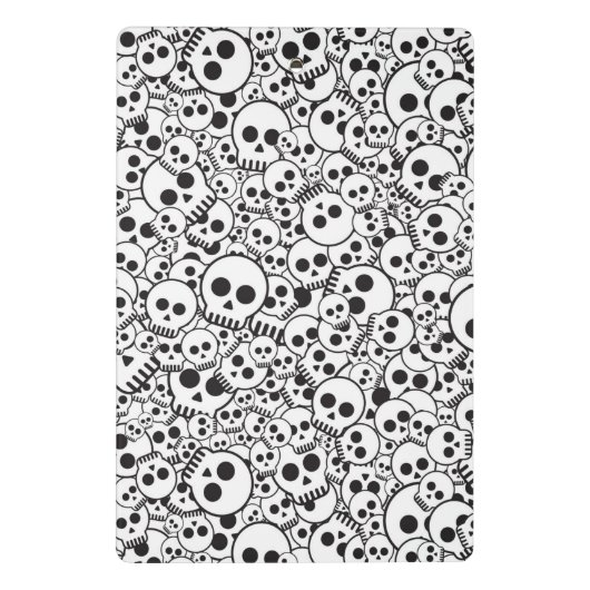 Patroon met schedels mini klembord (Achterkant)