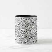 Patroon met schedels mok (Midden)