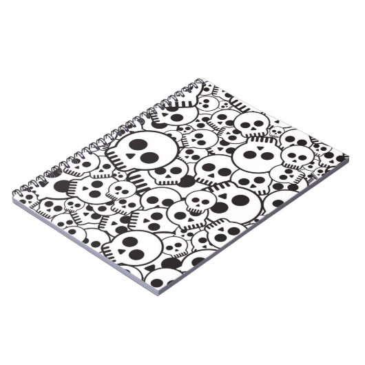 Patroon met schedels notitieboek (Linkerzijde)