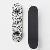 Patroon met schedels persoonlijk skateboard (Voorkant)
