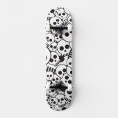 Patroon met schedels persoonlijk skateboard (Voorkant)
