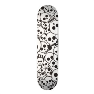 Patroon met schedels persoonlijk skateboard