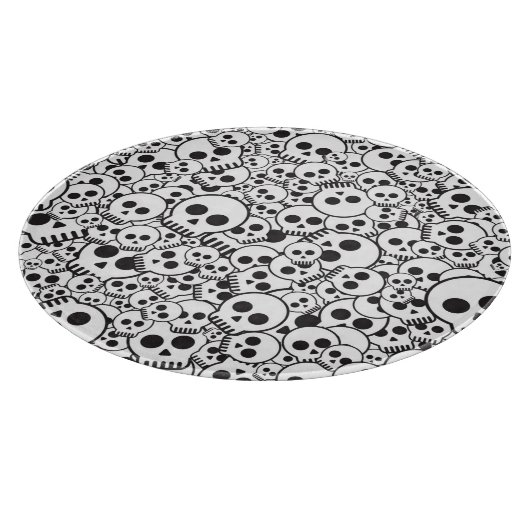 Patroon met schedels snijplank (Hoek)