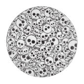 Patroon met schedels snijplank (Voorkant)