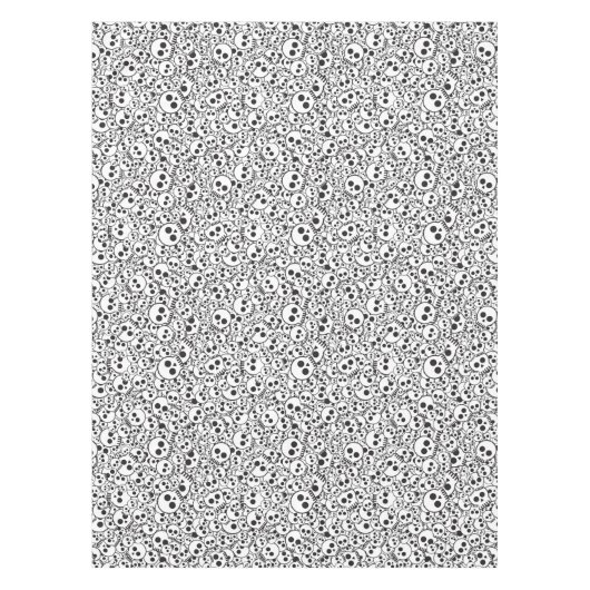 Patroon met schedels tafelkleed (Voorkant)