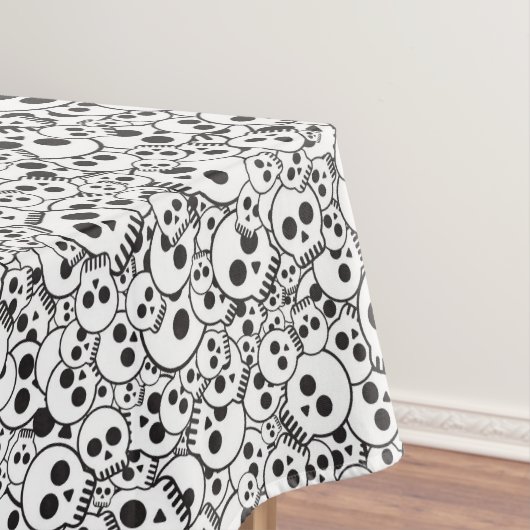 Patroon met schedels tafelkleed (Voorbeeld)