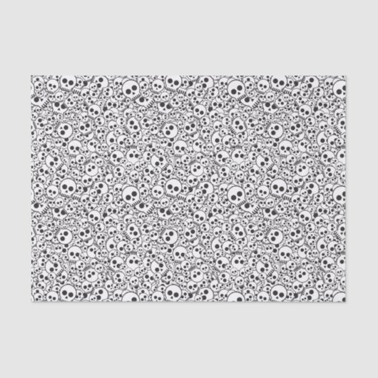 Patroon met schedels tissuepapier (Voorkant)